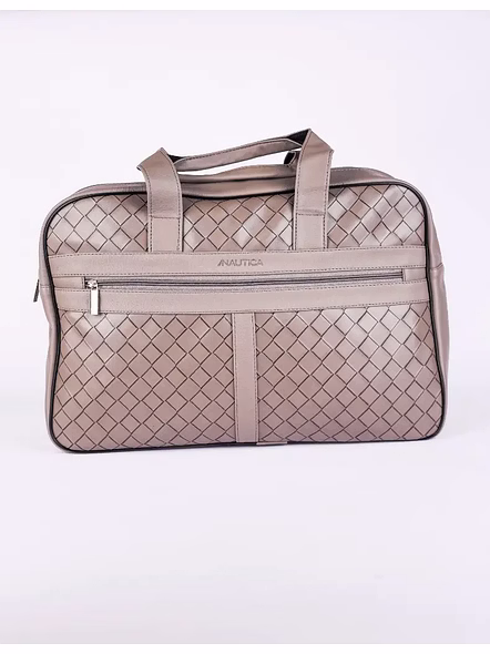Nautica Duffle Bag Checks (#6601)-Grey-1