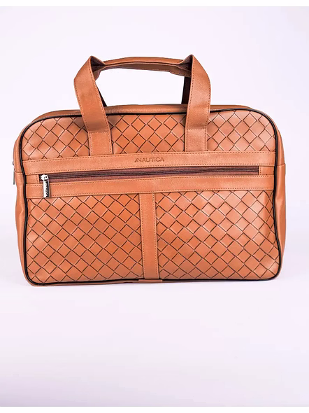 Nautica Duffle Bag Checks (#6601)-Brown-2