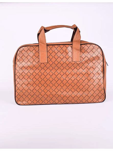 Nautica Duffle Bag Checks (#6601)-Brown-3