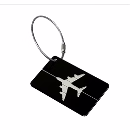 sg keychain aluminum metal travel luggage tag | secure & stylish luggage identification