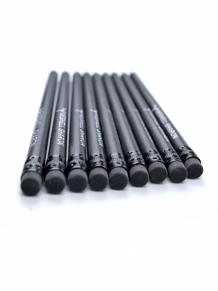 Premium Black Wood Pencil with Custom Branding-7