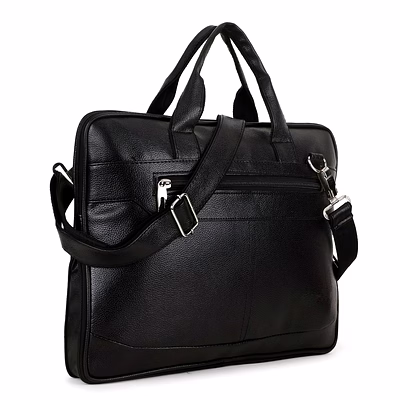 sg laptop bag classic vegan leather laptop briefcase and messenger bag - upgrade your professional style
