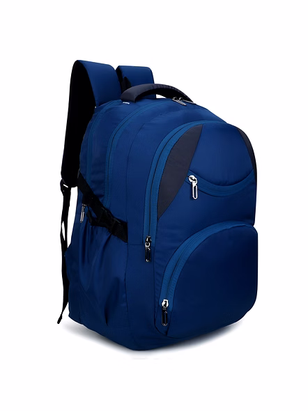 Granules Blue 18-Inch Multi-Pocket Backpack - Durable School Bag &amp; Travel Daypack-1