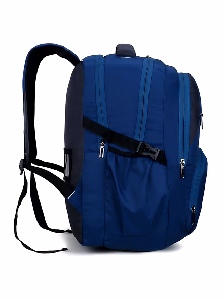 Granules Blue 18-Inch Multi-Pocket Backpack - Durable School Bag &amp; Travel Daypack-3