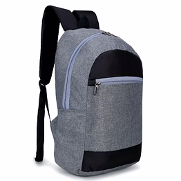 sg bags carnival grey & black sleek everyday backpack