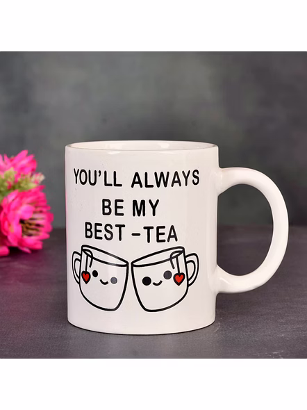 Customizable White Tea Mug 270ml - Elegant Ceramic Drinkware-3