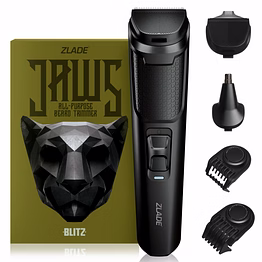 zlade jaws blitz rechargeable beard trimmer | precision grooming & versatile styling