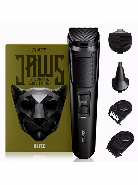 Zlade Jaws Blitz Rechargeable Beard Trimmer | Precision Grooming &amp; Versatile Styling-ZladeBlitz