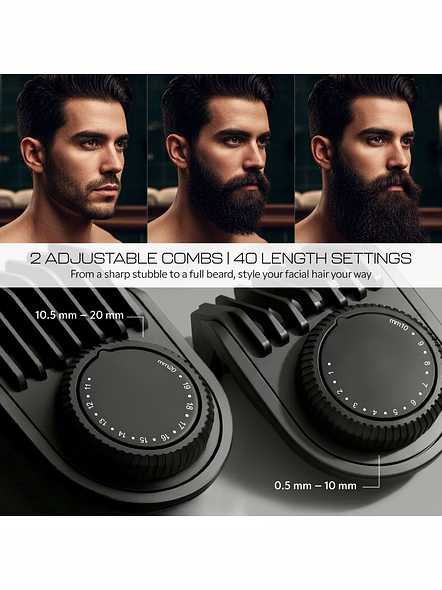 Zlade Jaws Blitz Rechargeable Beard Trimmer | Precision Grooming &amp; Versatile Styling-4