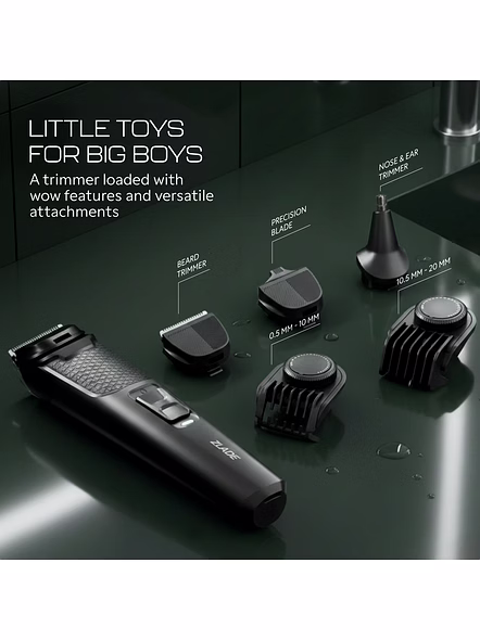Zlade Jaws Blitz Rechargeable Beard Trimmer | Precision Grooming &amp; Versatile Styling-8