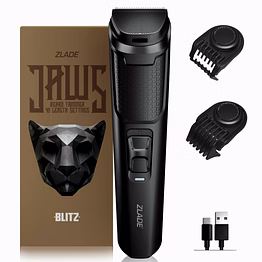 zlade jaws blitz rechargeable high-precision beard trimmer | 40 length settings