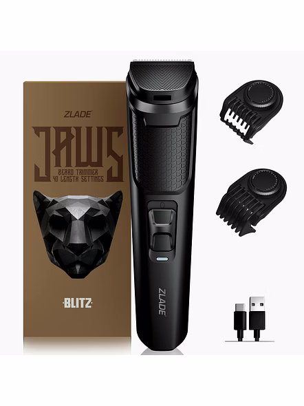 Zlade Jaws Blitz Rechargeable High-Precision Beard Trimmer | 40 Length Settings-ZladeHigh