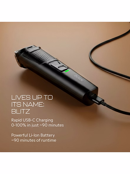 Zlade Jaws Blitz Rechargeable High-Precision Beard Trimmer | 40 Length Settings-4