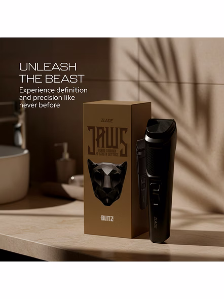 Zlade Jaws Blitz Rechargeable High-Precision Beard Trimmer | 40 Length Settings-5