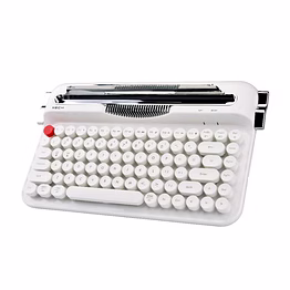 xech typewriter - vintage charm keyboard with triple-device wireless connectivity