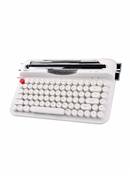 XECH Typewriter - Vintage Charm Keyboard with Triple-Device Wireless Connectivity