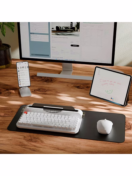 XECH Typewriter - Vintage Charm Keyboard with Triple-Device Wireless Connectivity