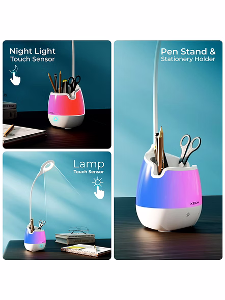 XECH Lumos - Versatile Table Lamp with Ambient Light &amp; Smartphone Holder-3