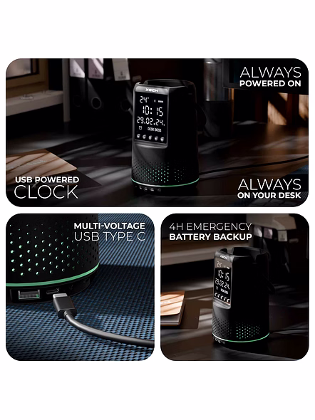 XECH Deskboss Dark Edition - Multifunctional Desk Speaker with Ambient Lighting-2