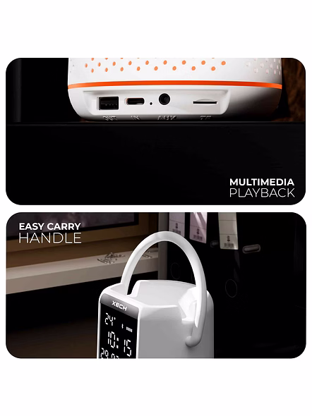 XECH Deskboss White Edition - Premium Bluetooth Speaker with Phone Holder-6
