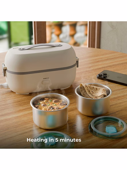 XECH Hot Box II - Electric Lunch Box with SafeSteam™ Technology-10
