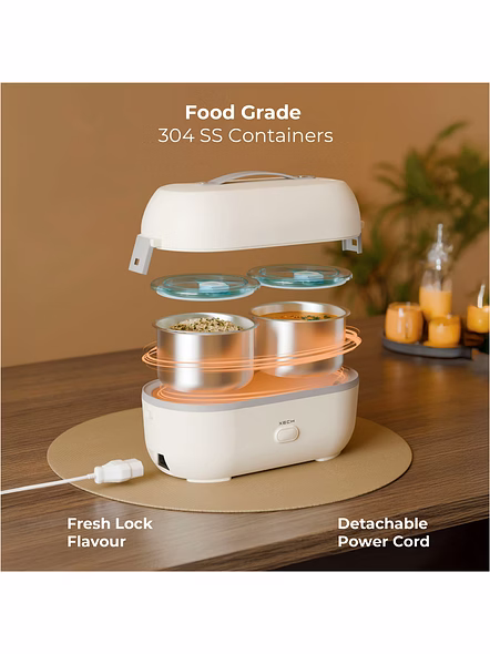 XECH Hot Box II - Electric Lunch Box with SafeSteam™ Technology-11
