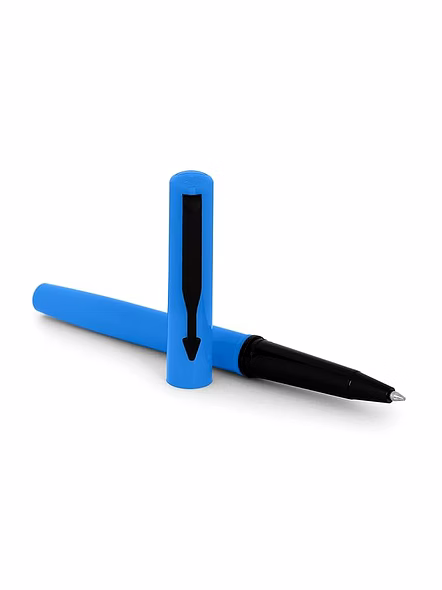 Parker Beta Neo Ball Pen with Stainless Steel Trim-Blue-3