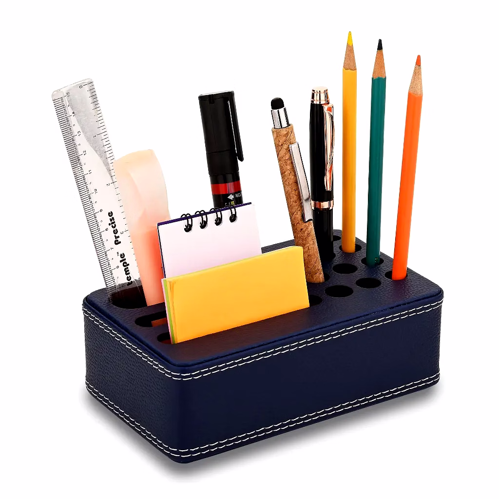 Premium Faux Leather Executive Desk Organizer image 3