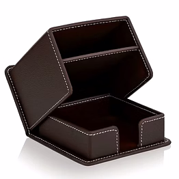 offigifts exquisite leather desktop stand organizer for a sophisticated workspace
