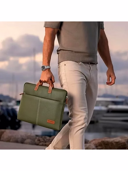 Giordano UNI Laptop Sleeve (#60500) - Stylish &amp; Protective Laptop Accessory-Green-5
