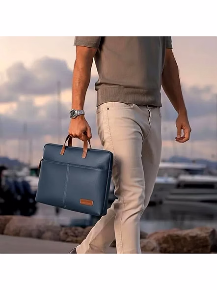 Giordano UNI Laptop Sleeve (#60500) - Stylish &amp; Protective Laptop Accessory-Navy Blue-7