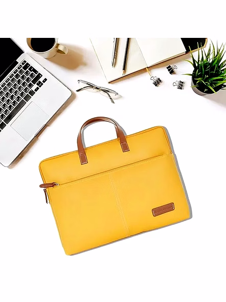 Giordano UNI Laptop Sleeve (#60500) - Stylish &amp; Protective Laptop Accessory-Yellow-3