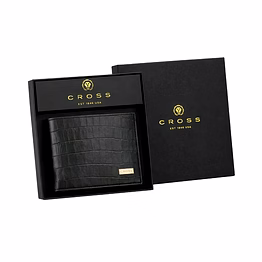 cross croco liren slim wallet - elegant and functional men's wallet