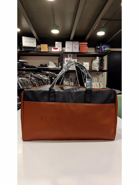 Kenneth Cole Transit Pro Duffel Bag - Stylish &amp; Functional Travel Companion-Light Brown-1