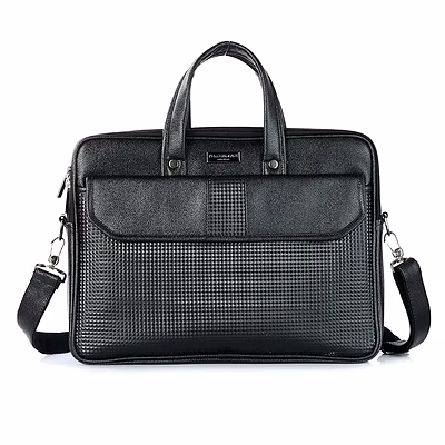 kenneth cole flap laptop bag - professional and stylish brown briefcase