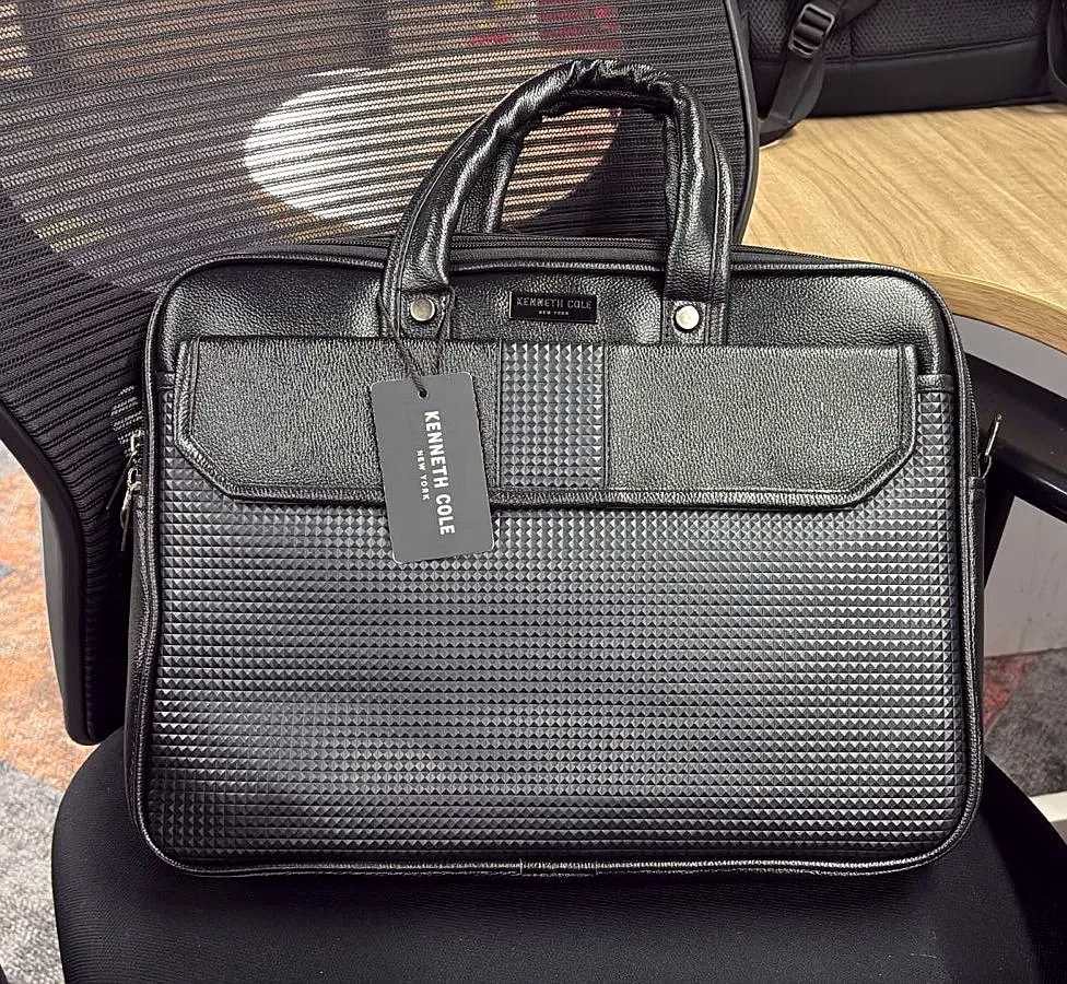 Kenneth Cole Flap Laptop Bag - Professional and Stylish Brown Briefcase image 2