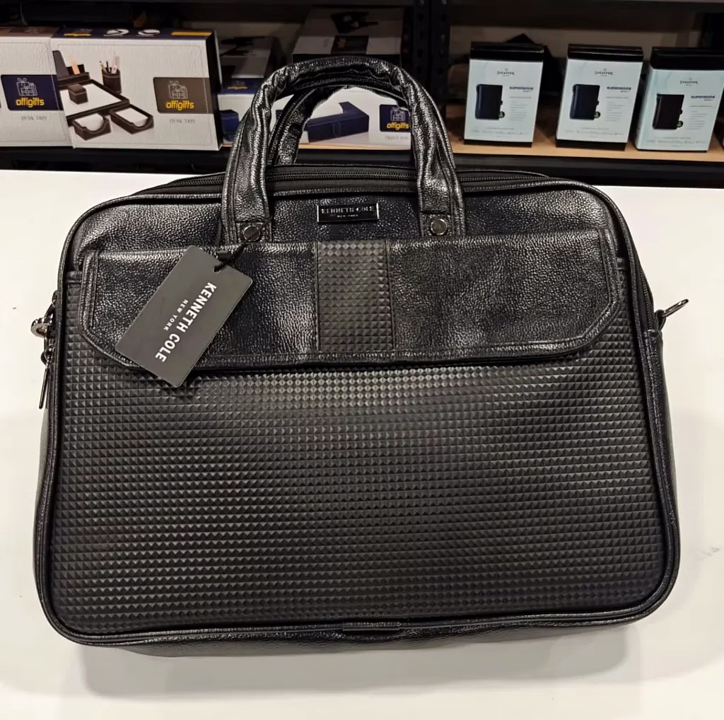 Kenneth Cole Flap Laptop Bag - Professional and Stylish Brown Briefcase image 6