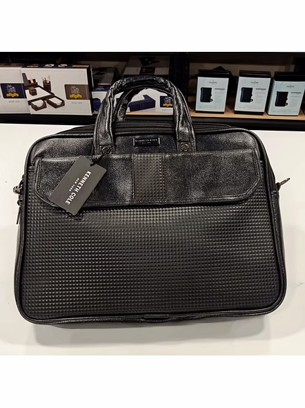 Kenneth Cole Flap Laptop Bag - Professional and Stylish Brown Briefcase-Brown-6