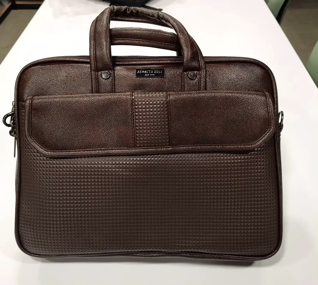 Kenneth Cole Flap Laptop Bag - Professional and Stylish Brown Briefcase image 10