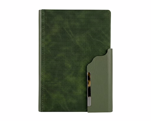 Premium Textured PU Leather Notebook with Metallic Accent image 6