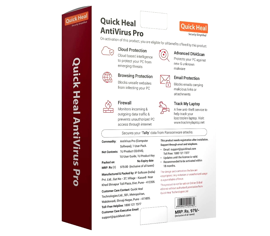 Quick heal deals antivirus pro