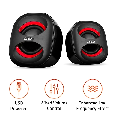 Artis Mini 2.0 USB Speaker-MiniRed