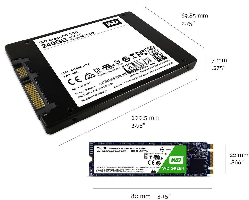 Western Digital WDS240G1G0A 240GB Internal Solid State Drive (Green)-3