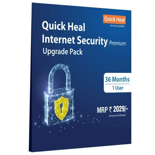 Quick Heal Internet Security Renewal Upgrade- 1 User, 3 Years