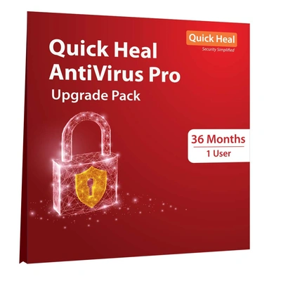 Quick Heal Antivirus Pro Renewal Upgrade - 1 User, 3 Years