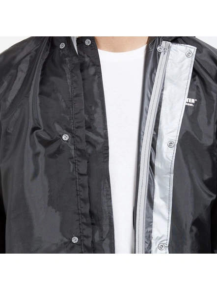 ZEEL Waterfighter BLACK Unisex Reversible Raincoat with Adjustable Hood- (Pack: Top, Bottom and Storage Bag)-XXL-3