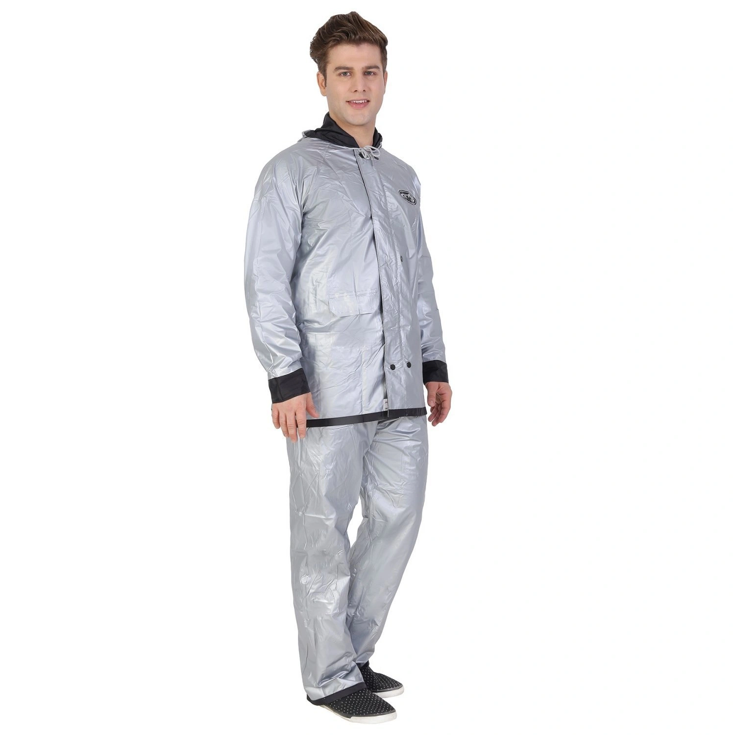 Rain fighter Men's polyester rain coat-XL-2