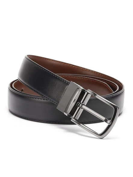 ITALIAN LETHER Belts for Men Reversible Leather 1.25 Waist Strap Fashion Dress Buckle - 1 Year Warranty-28-1