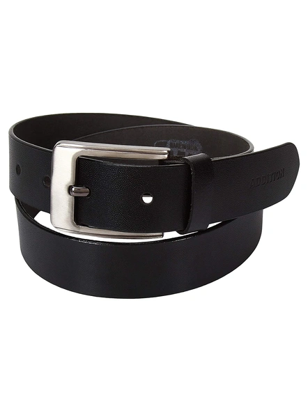 AJANTA leather black belt for Men's and boys-32-1