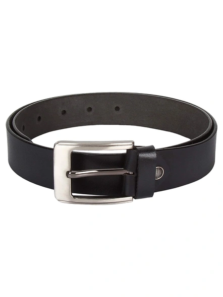 AJANTA leather black belt for Men's and boys-36-3